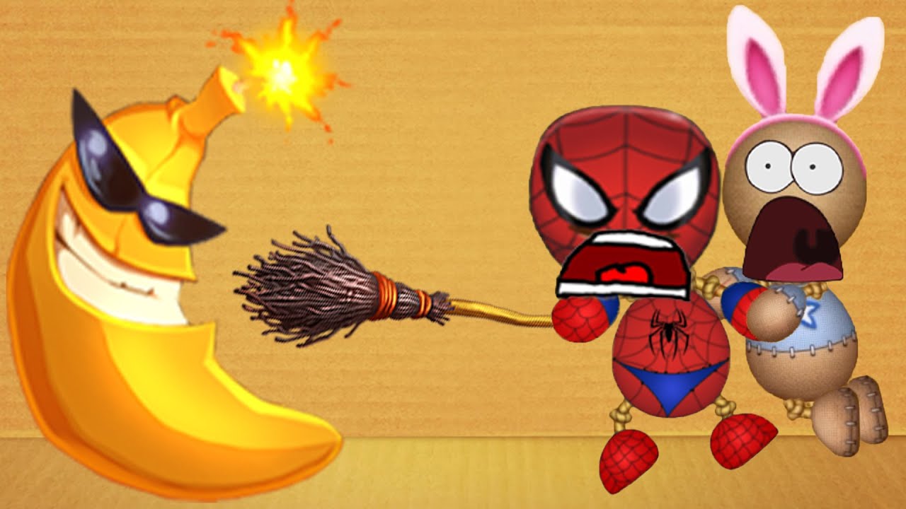 The Banana Bomb VS Spider Buddy - Kick The Buddy