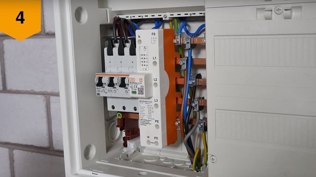 Montage Kombiableiter Typ 1+2 MCF NAR – OBO Bettermann