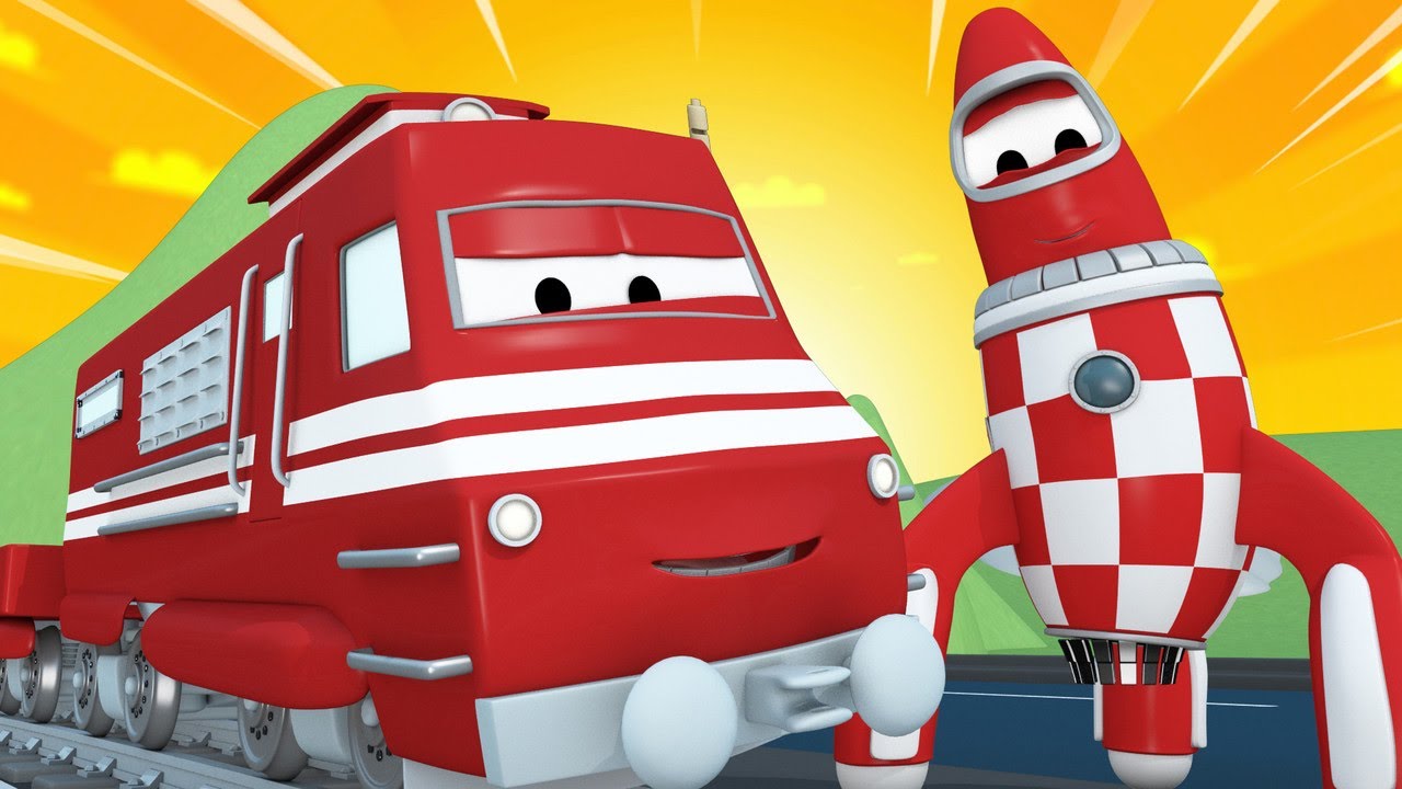 Troy si kereta 🚉  Roket terbang - Troy si kereta 🚉 truk kartun untuk anak-anak l Indonesian Cartoons