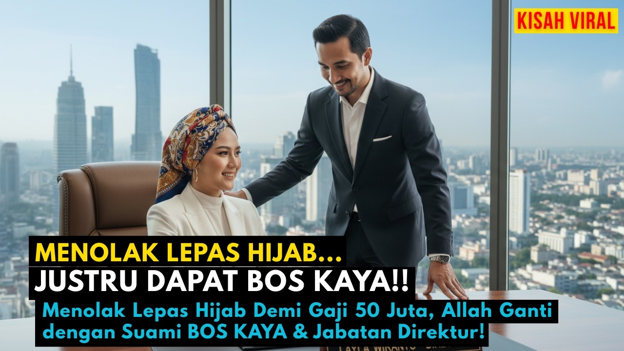 Menolak Lepas Hijab Demi Gaji 50 Juta, Allah Ganti dengan Suami Bos Kaya & Jabatan Direktur!
