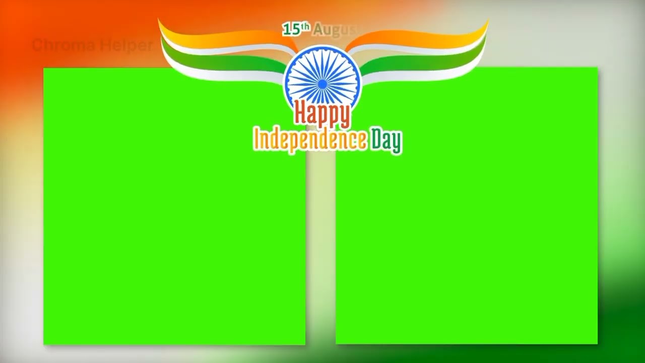 Independence day Frame Green screen🇮🇳 Green screen Frame  #independenceday  #15august #greenscreen