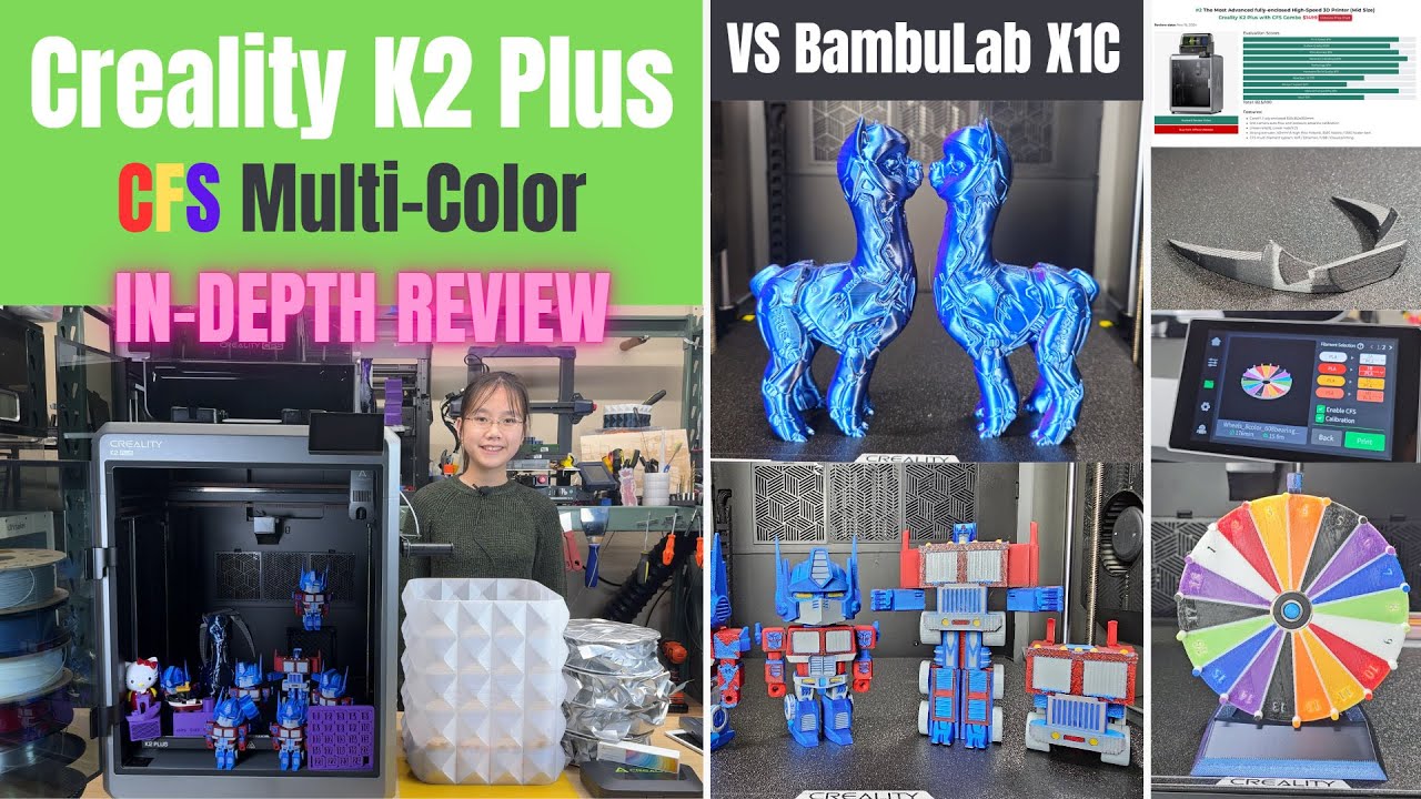 Подробный обзор многоцветного 3D-принтера Creality K2 Plus: настоящий конкурент BambuLab X1 Carbon
