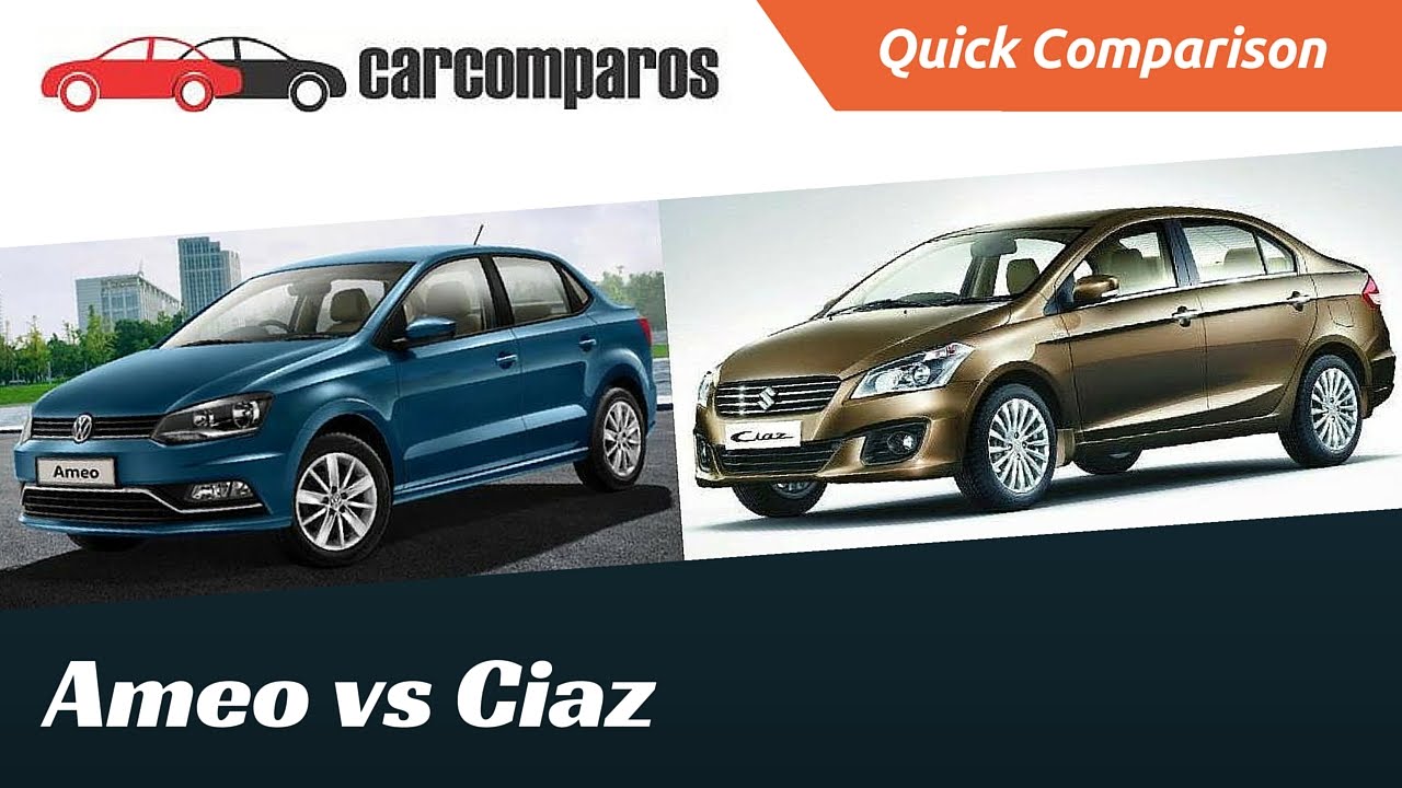 Ameo vs Ciaz Comparison