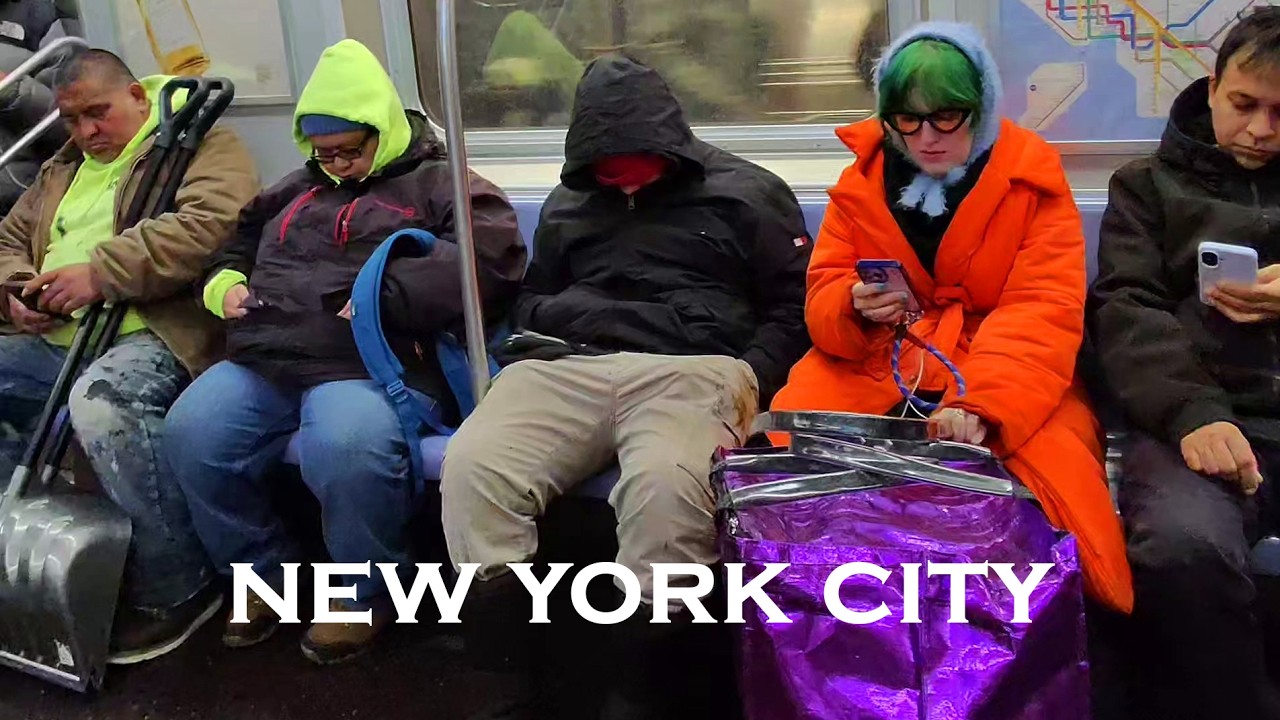 POV Walk Tour | 47th-50th Rockefeller Center Station to Times Square: A Day After the Blizzard (4K)
