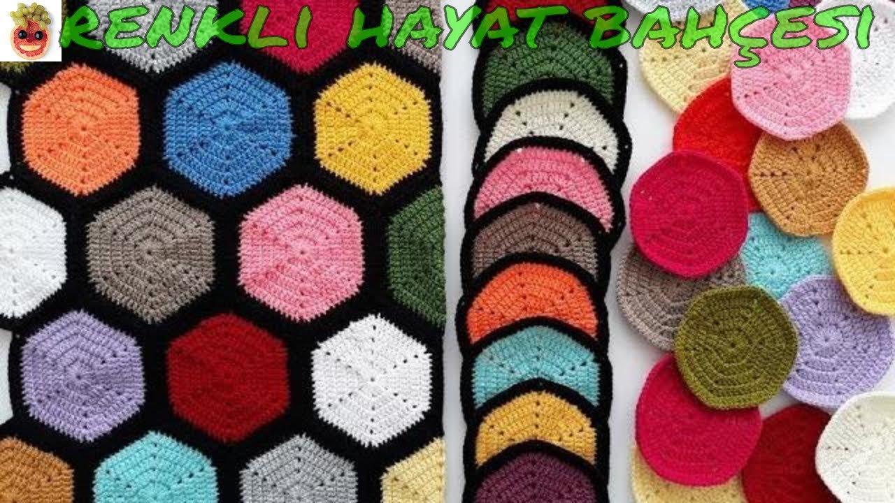 Tığ İşi Örgü Motif / Battaniye-Kırlent-Şal-örtü-Paspas /Anlatımlı Yapılışı -  Örgü Dantel Oya El İşi
