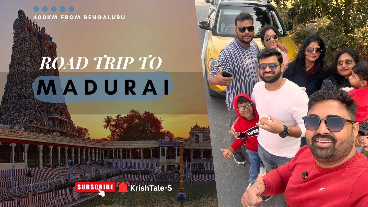 Road Trip to Madurai | Meenakshi Temple | 400KM Drive from Bengaluru #madurai #travel #roadtrip 