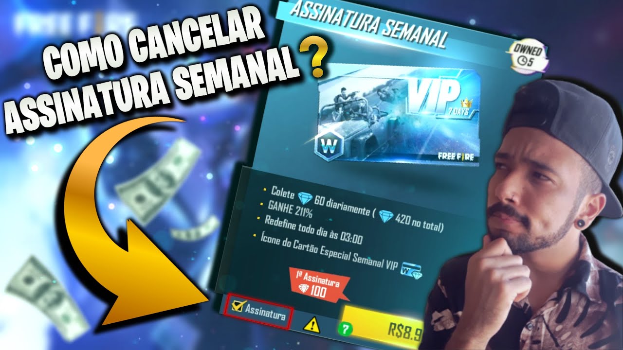 COMO CANCELAR ASSINATURA SEMANAL DO FREE FIRE EM 2021 (ATUALIZADO) - FÁCIL E RÁPIDO - EXPLIQUEI TUDO