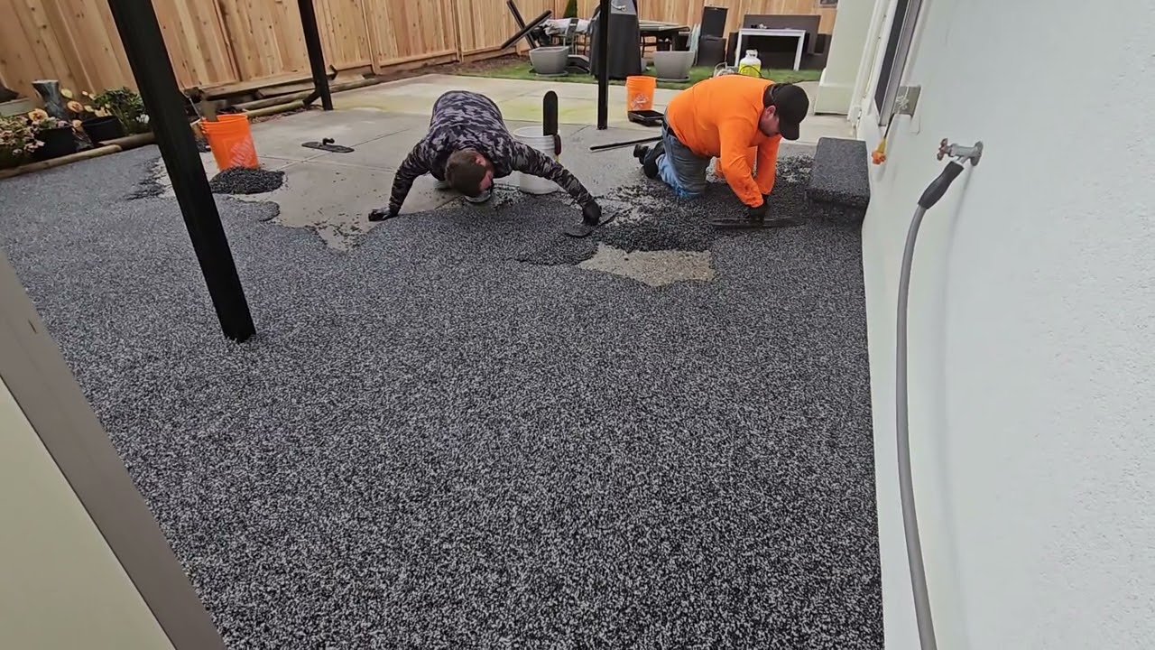 The Ultimate Patio Transformation: Why This Rubber Paving is Better Than Concrete! See how we do it!