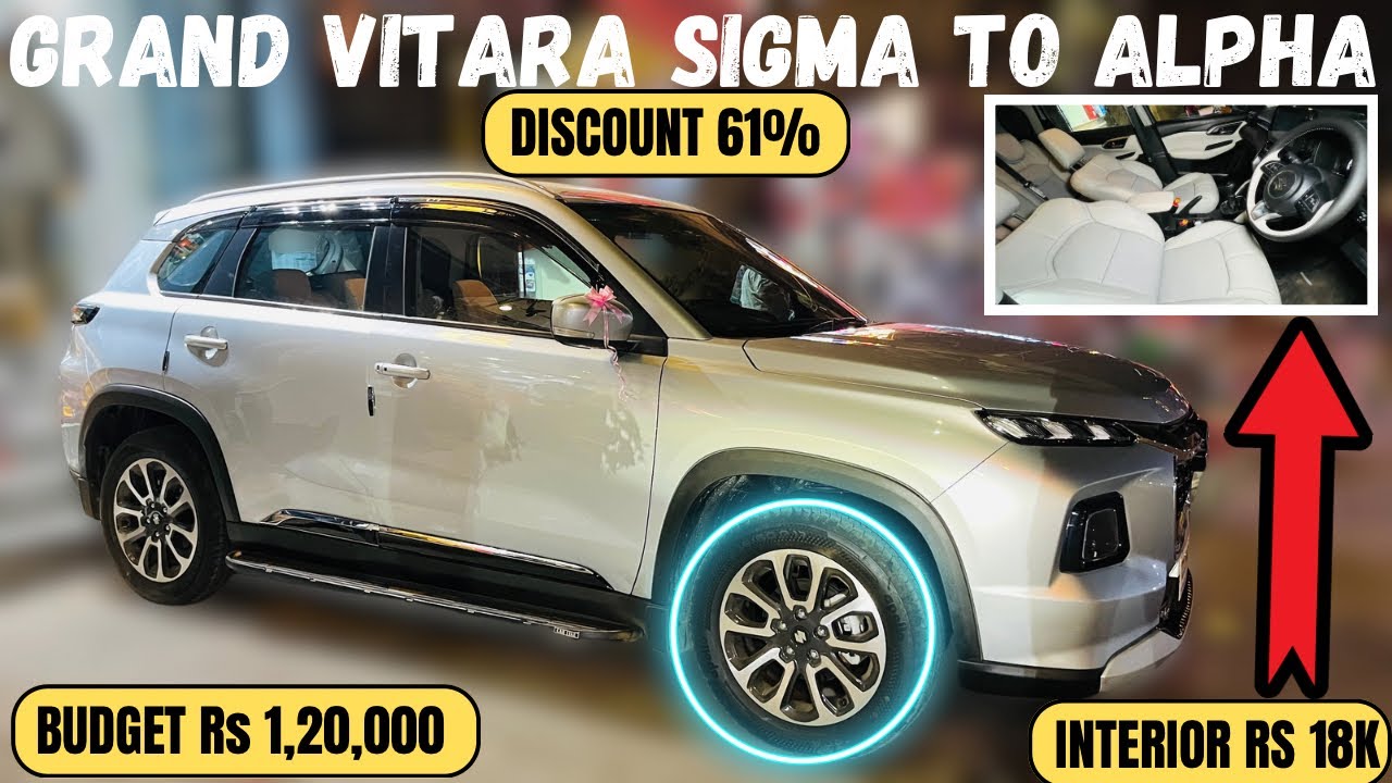Grand Vitara Base to Top Modified with Price ✅ Grand Vitara 2025 Genuine Accessories price List