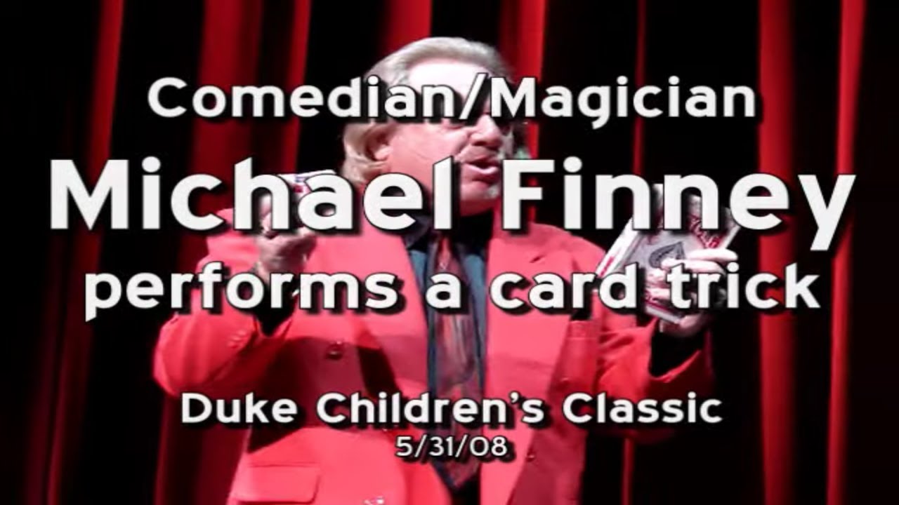 Comedian / Magician Michael Finney does a card trick - 5.31.08