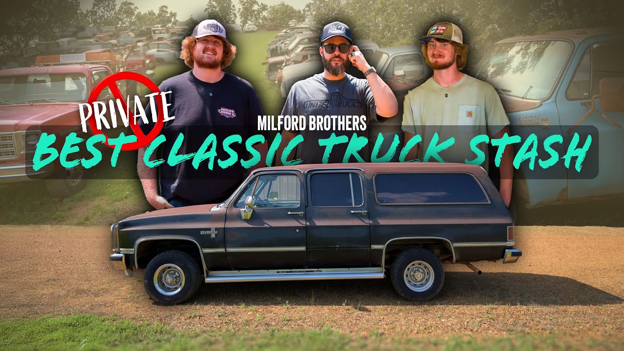 I BOUGHT A NEW PROJECT FROM THE BEST CLASSIC TRUCK STASH I'VE SEEN | milford brothers tour 