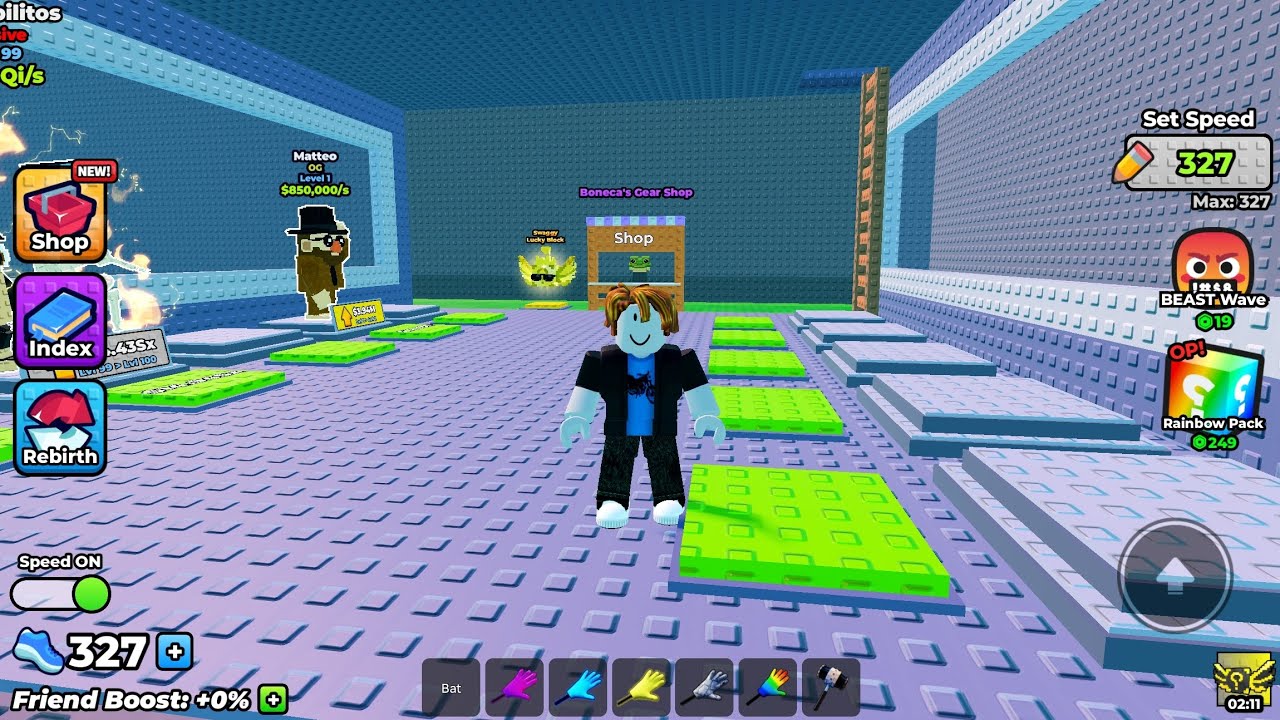 i finally got an og in escape waves for lucky blocks...