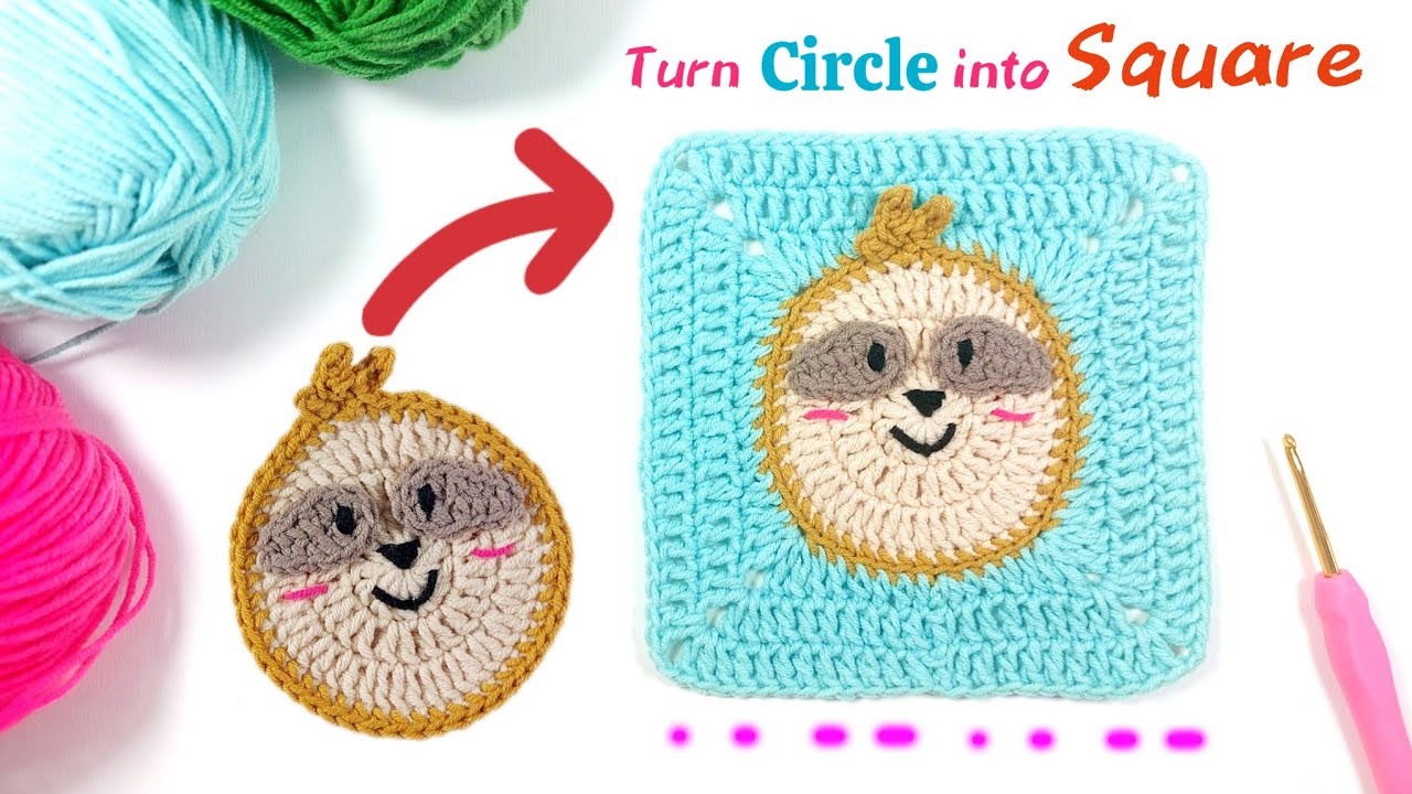 The Happy Forest Blanket CAL ❤ / Turn Circle into Square / Crochet the CUTEST Baby Blanket