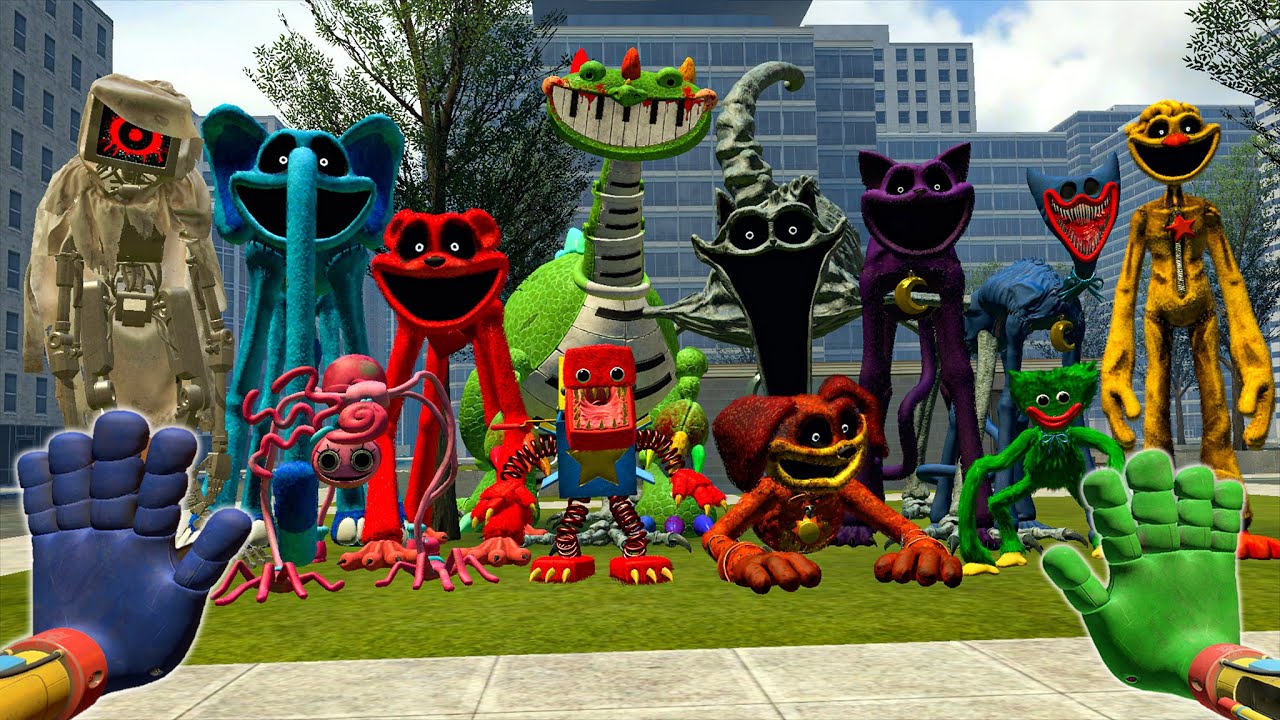 Surviving CatNap, Doey, Yarnaby, Huggy Wuggy, The Doctor & Others from Poppy Playtime | Garry's Mod