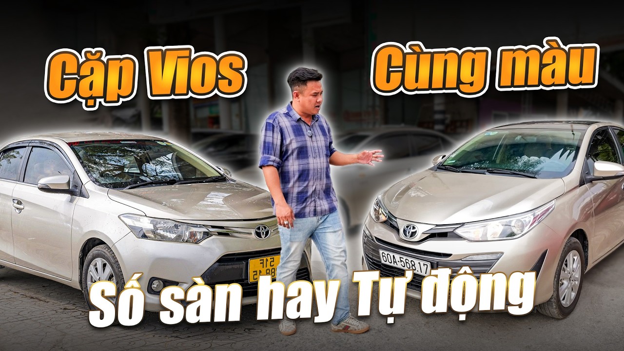 Bộ đôi TOYOTA VIOS có mặt tại Pháp Anh - Nên chọn số sàn hay tự động? | Auto Car Pháp Anh