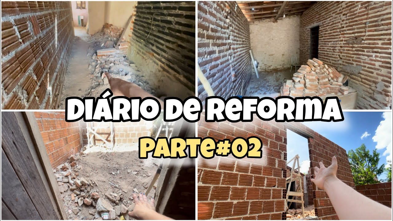 DIÁRIO DE REFORMA - parte#02/começamos a ￼ aterrar os cômodos