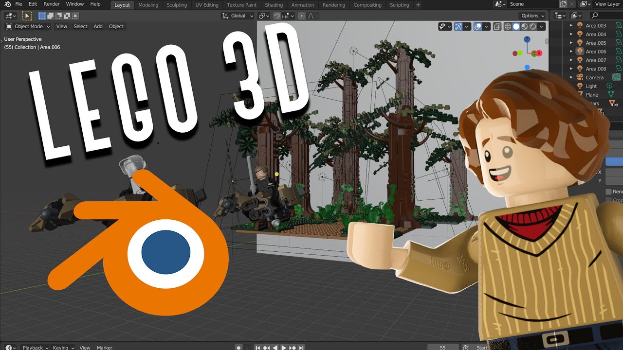 Como Empezar Animando con LEGO | TUTORIAL LEGO 3D | Blender