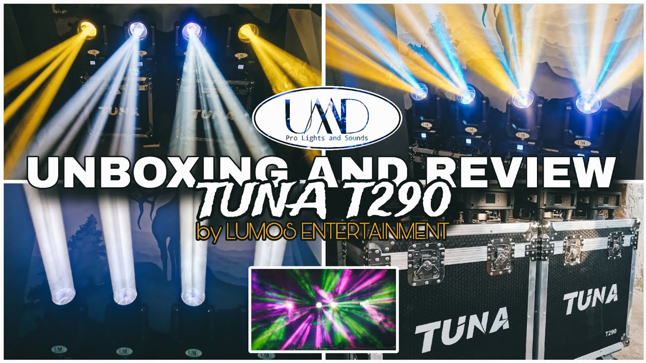 TUNA T290 MOVING HEAD UNBOXING AND QUICK REVIEW by UMDPRO Lights and Sound | Lumos Entertainment