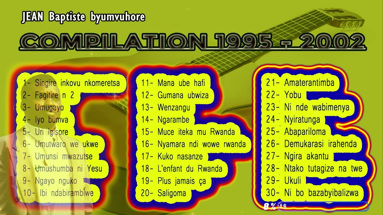 JEAN Baptiste byumvuhore - Compilation des 4 albums suivants,  publiés  entre  1995 et 2002