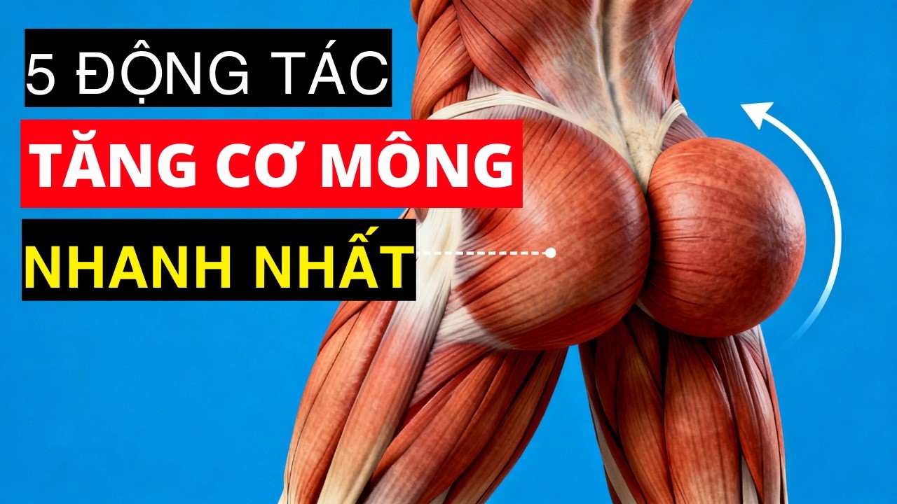 5 Bài Tập DUY NHẤT Giúp Tăng CƠ MÔNG Nhanh Chóng