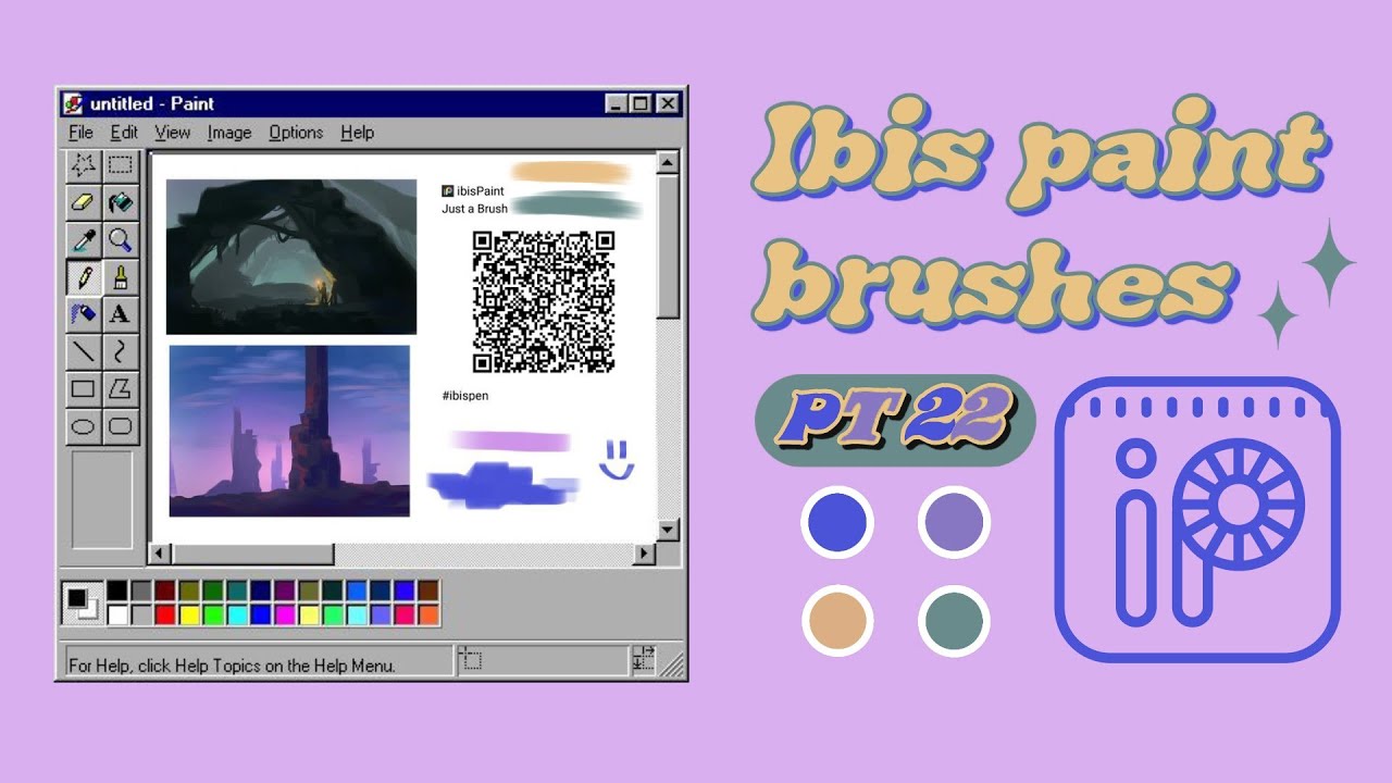 Ibis paint brushes qr codes (w/ samples) || PT 22