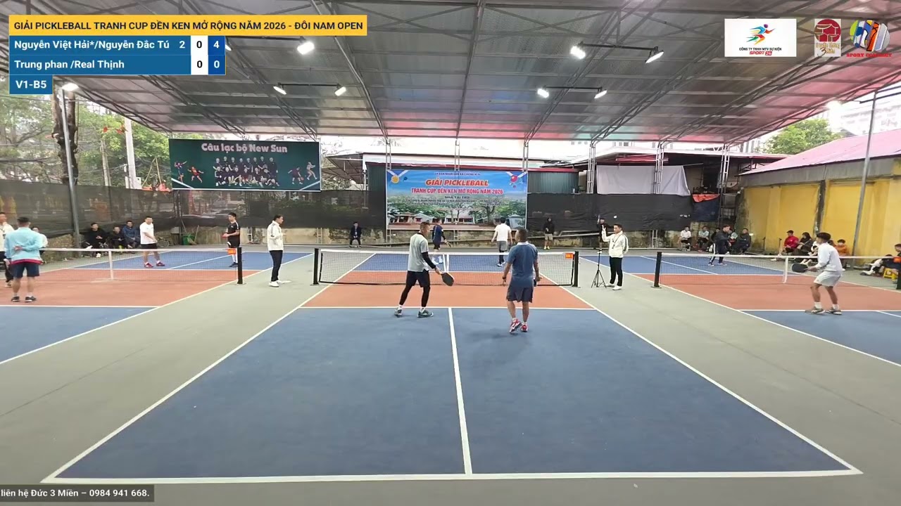 Giải Pickleball Tranh Cup Đền Ken Mở Rộng Năm 2026 - Đôi Nam Open: V1-B5
