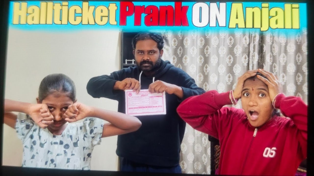 Anjali Hall Ticket చింపేసినట్టు PRANK చేయసిన ఫ్రెండ్స్ || పాపం అంజలి full ఏడ్చింది ||
