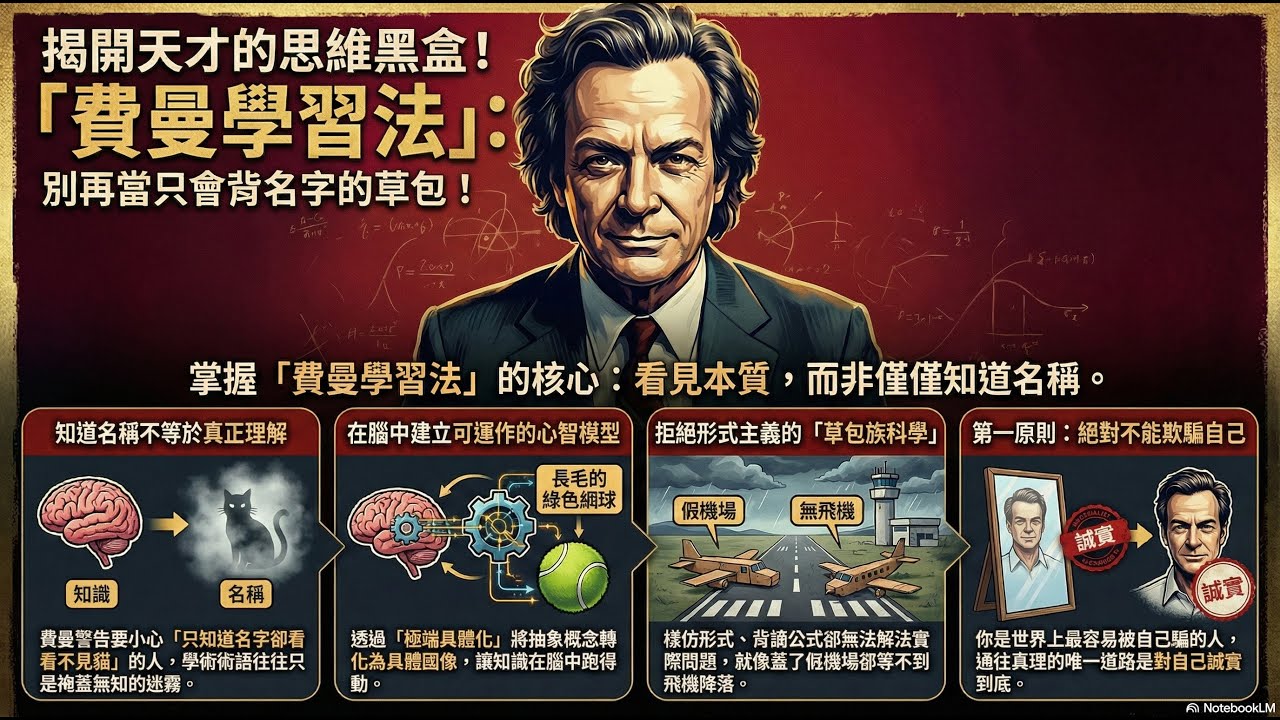 為什麼你學過就忘？諾貝爾獎得主最強「費曼學習法」：4 個步驟讓你像天才一樣思考！| @undertone9666