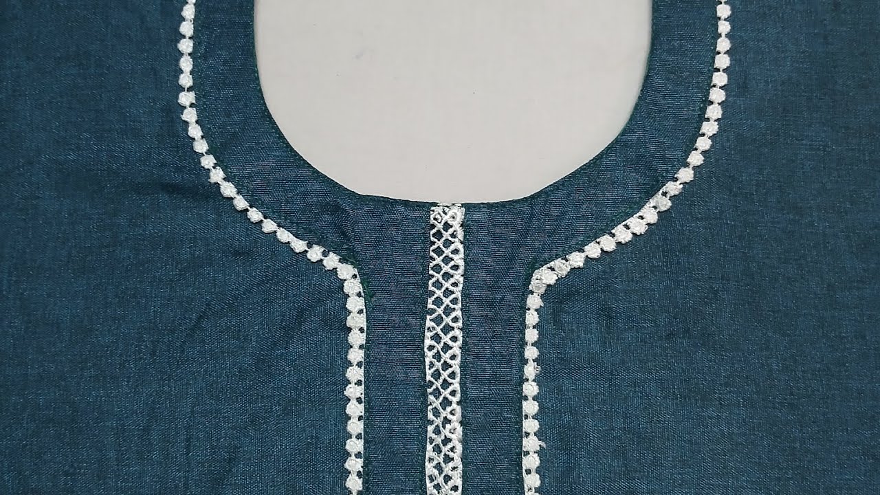 Beautiful Neckline Design with Lace | Easy Sewing Tutorial for Beginners