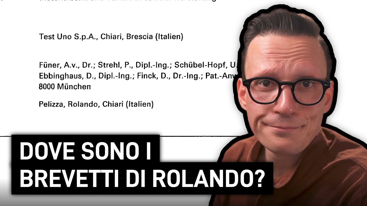 Dove sono i BREVETTI e le INVENZIONI di Rolando Pelizza?