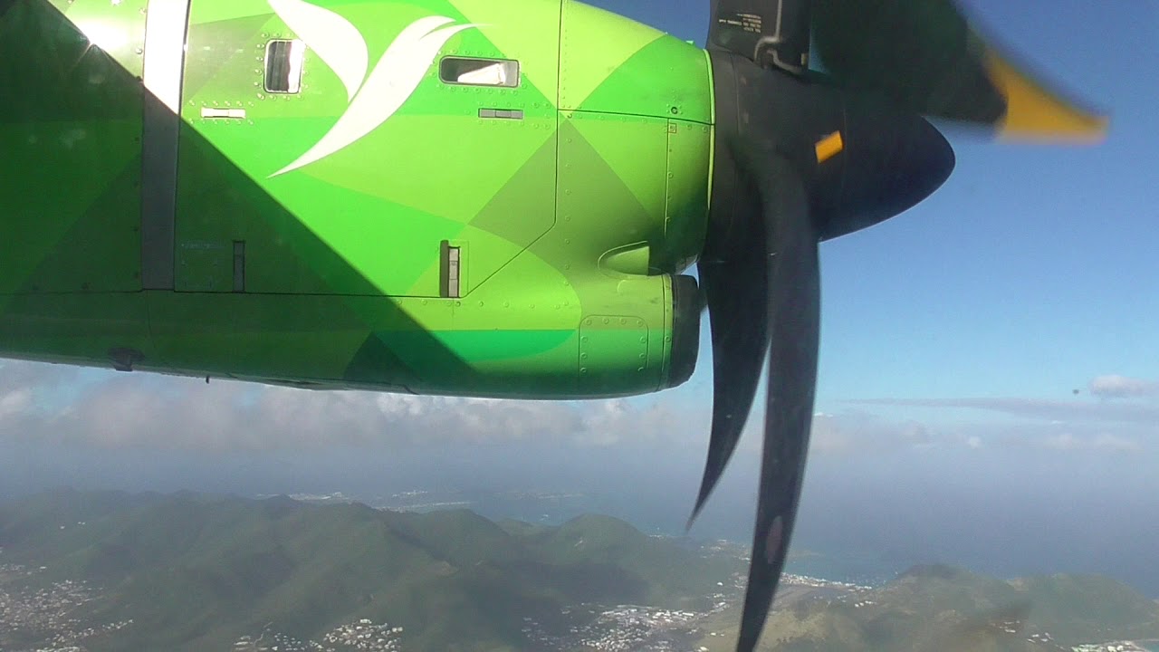 Air Antilles ATR 72-600 landing in Saint Martin Grand Case (3S210)