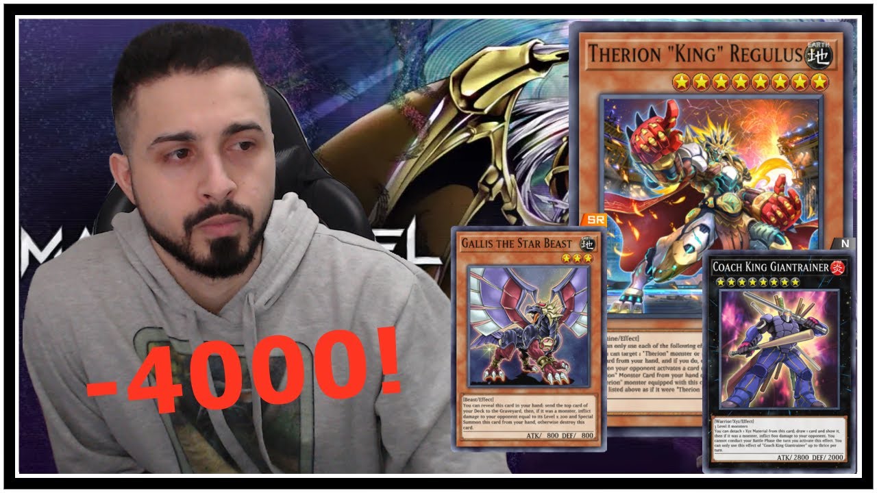 1st TURN THERION BURN -4000 LP Yu-Gi-Oh! MASTER DUEL PVP GAMEPLAY