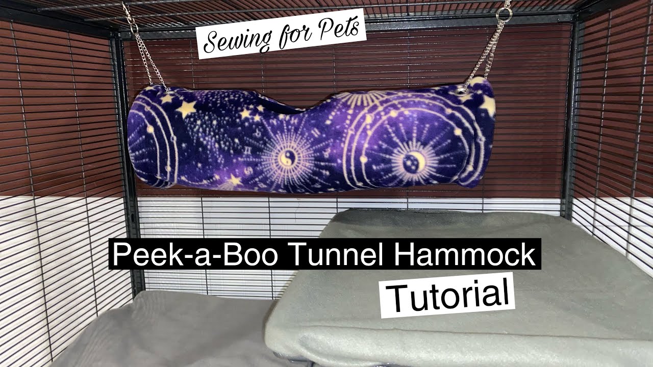 Sewing for Pets: Peek-a-Boo Tunnel Hammock Tutorial
