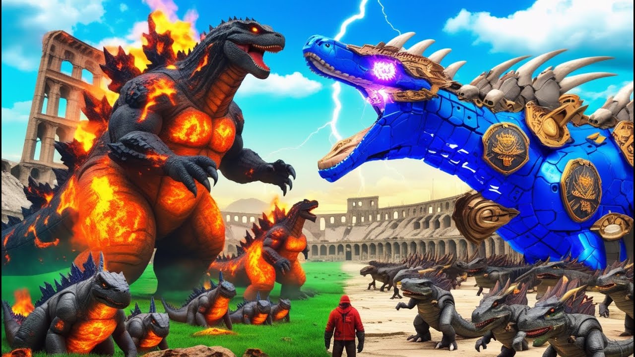 Jurassic World: Lava Trex Evolution vs Evolution of Godzilla in Jurassic World Rebirth NEW 2025