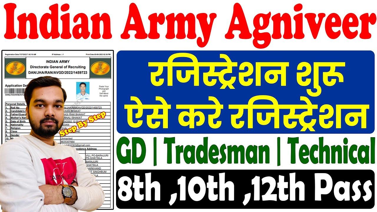 Army Agniveer Online Registration Form Kaise Bhare 2024 | Army Agniveer Registration Form 2024