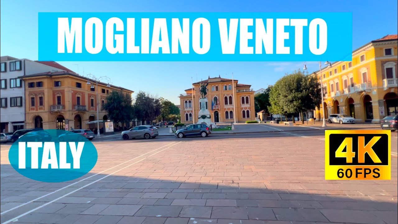 ITALY 🇮🇹 MOGLIANO VENETO SUMMER WALKING TOUR, JUNE 2024, 4K