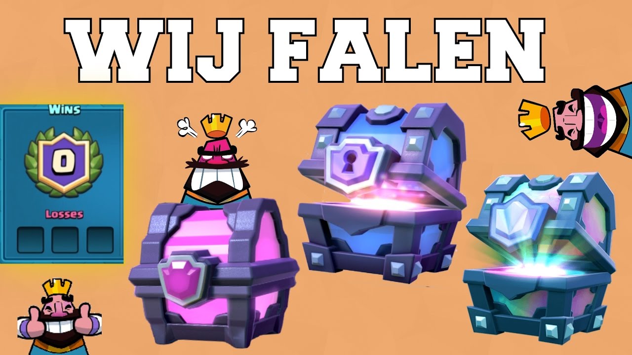 WIJ FALEN HARD! - CHEST OPENING MET VEEL LEGENDARIES! - Clash Royale