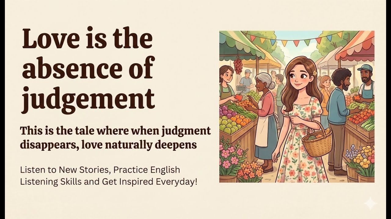 Love Is the Absence of Judgment 💖 || Emotional Story || Graded Reader || Improve Listening Skills ✅