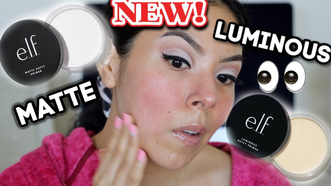 NEW ELF $8 PUTTY PRIMERS!|| MATTE VS LUMINOUS.. WHICH IS BETTER