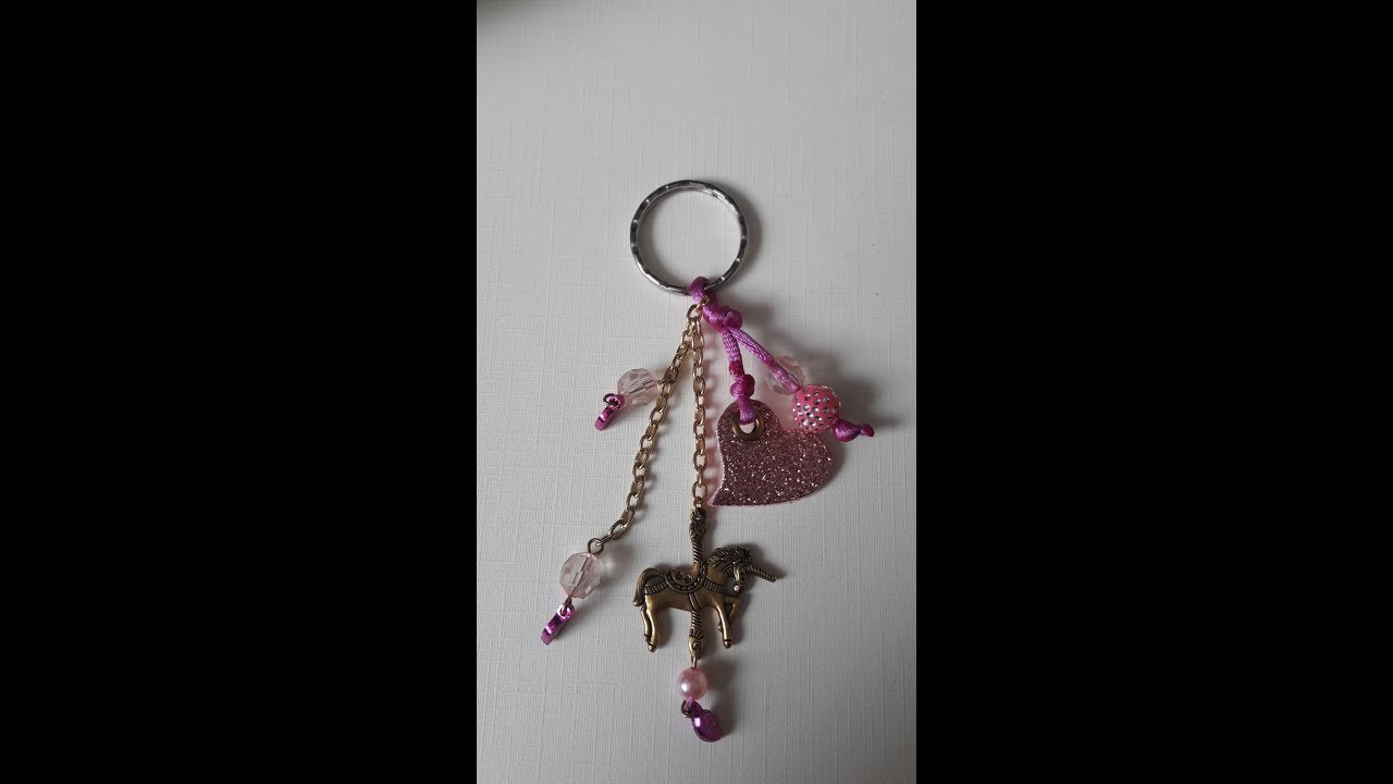 Tuto Porte clé licorne et faux cuir