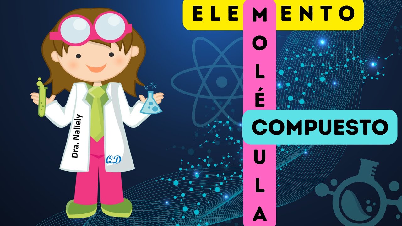 ¿QUÉ ES UN ELEMENTO, MOLÉCULA Y COMPUESTO?