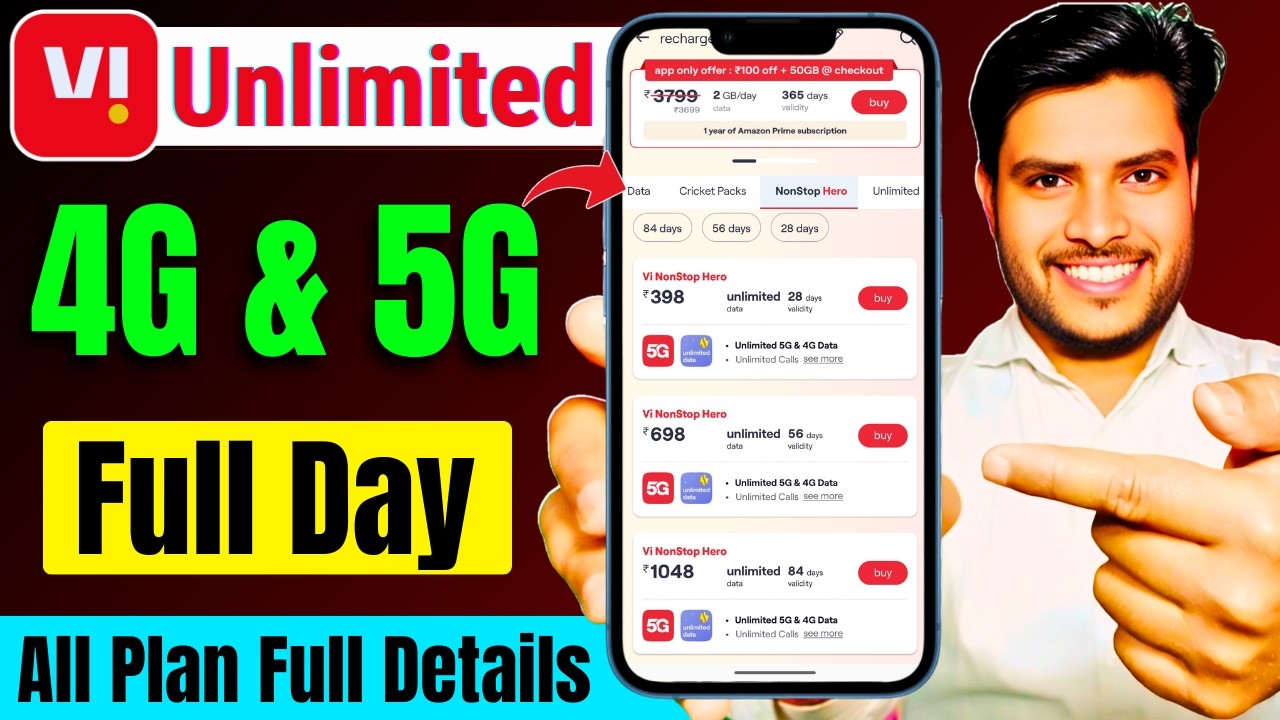 vi full day unlimited data| vi 4g unlimited data plan| vi 398 plan details| vi unlimited data