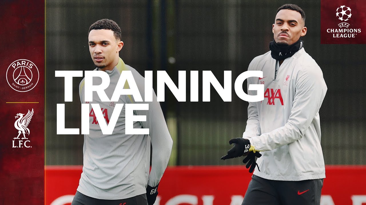 Live Training: PSG vs Liverpool | UEFA Champions League