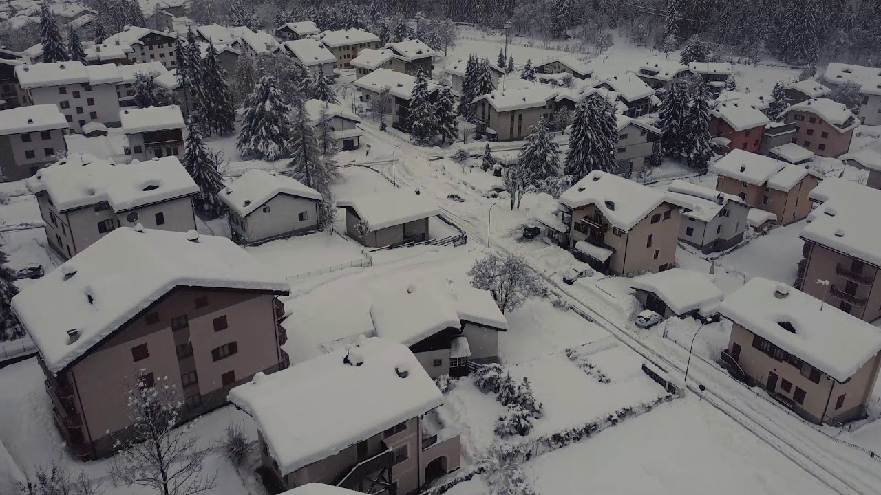 DRONE FLY SNOW ALPI CAMPODOLCINO