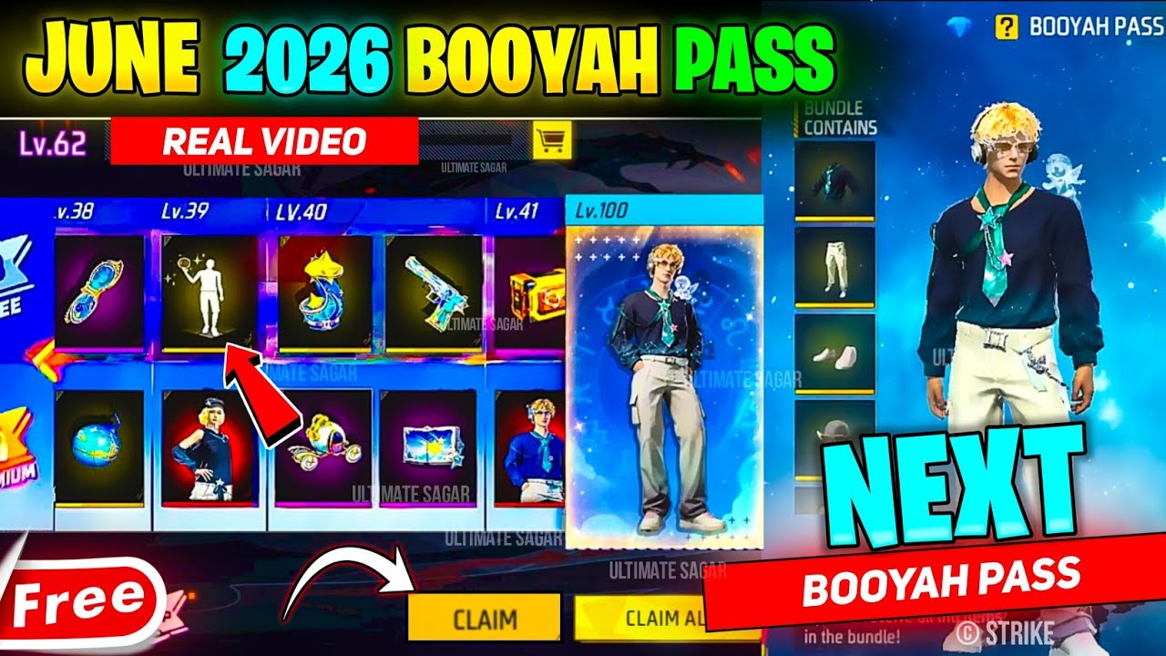 June Booyah Pass Free Fire 2026 || Next Booyah Pass Free Fire June | Free Fire June Booyah Pass 2026