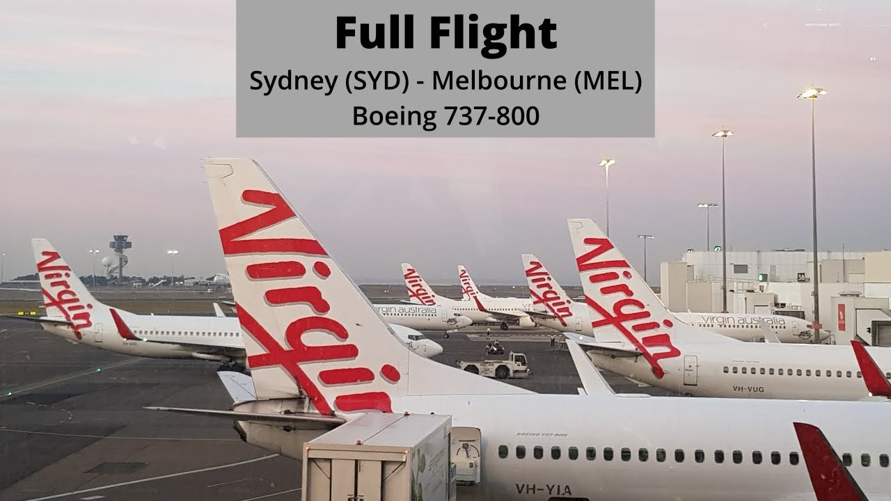 Full Flight / Sydney to Melbourne / Boeing 737-800 / Virgin Australia