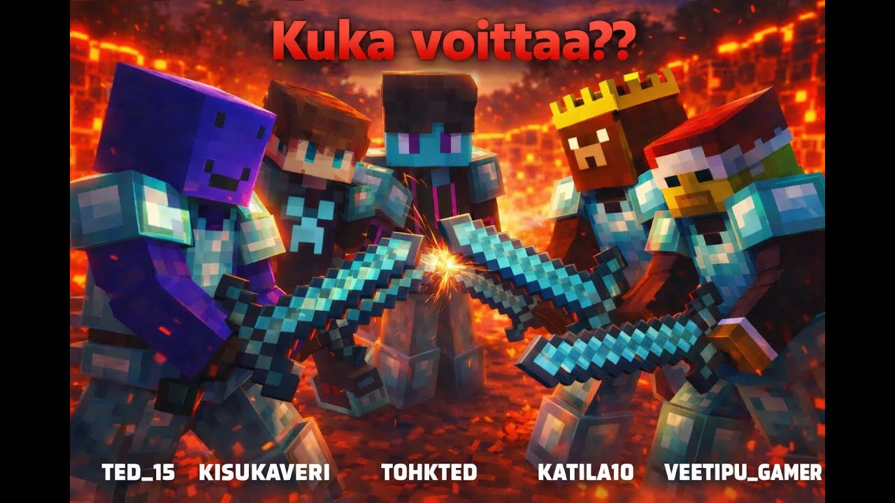 Laitoin katsojani taistelemaan keskenään pienenevään minecraft maailmaan
