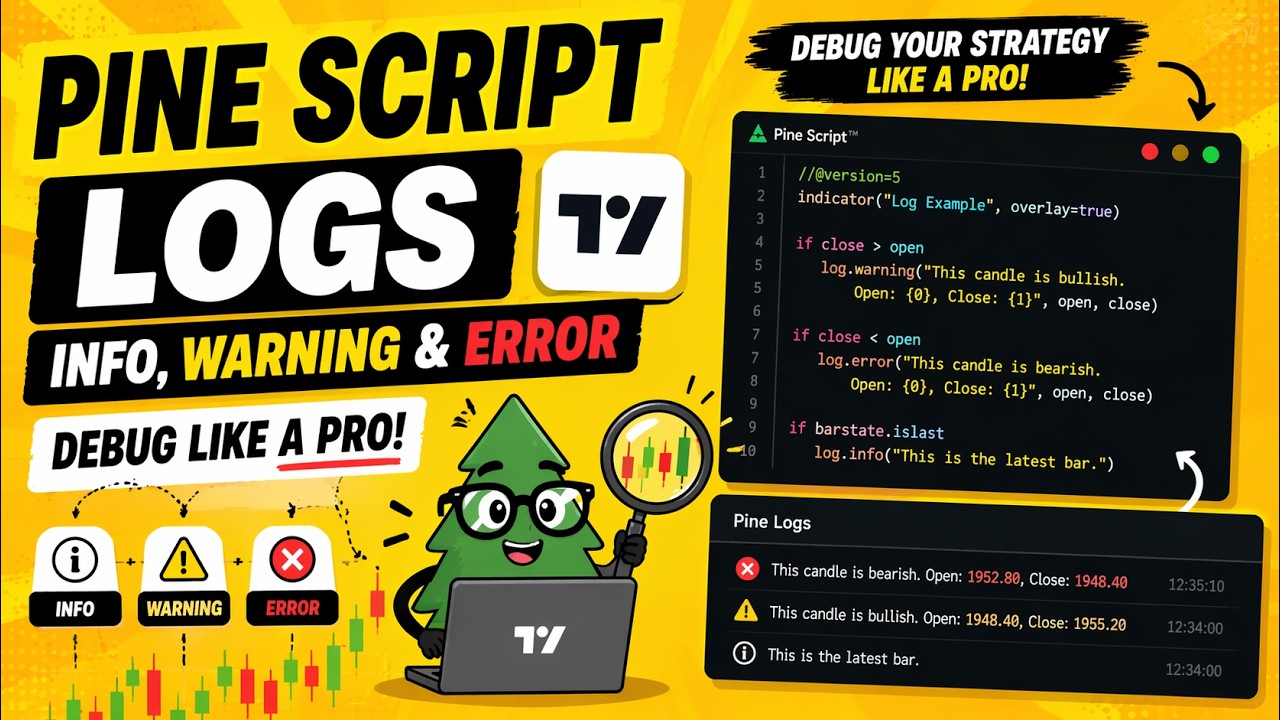 🤯 TRADING VIEW - PINE SCRIPT: 🤯 PINE SCRIPT LOGS : INFO, WARNING & ERROR 🤯
