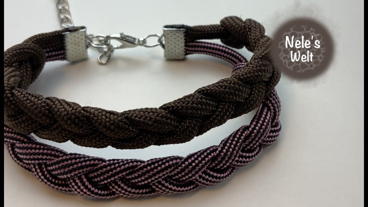 Flechten mit einem Strang, einfaches Armband flechten, DIY Anleitung by NeleC.