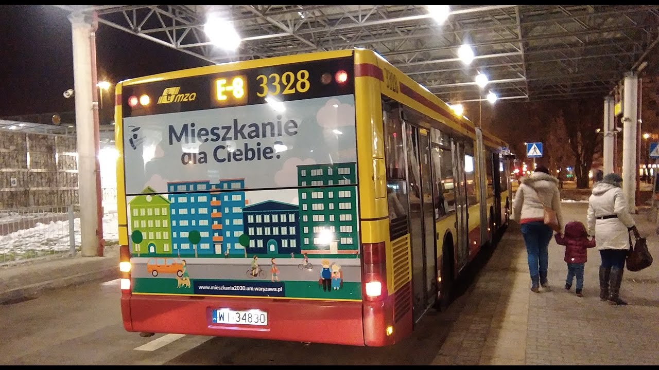Maksymalna prędkość - MAN NG313 #3328 - linia E-8 (MZA Warszawa)